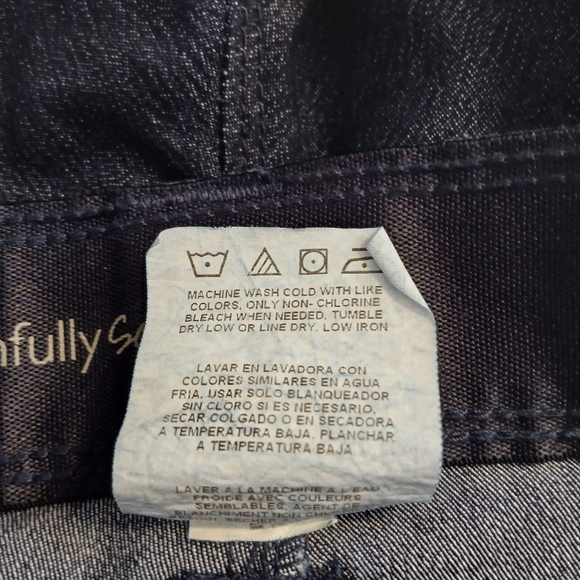 Lee Sinfully Soft Womens Jeans Size M-12 Color Blue Dark Wash - Picture 12 of 13